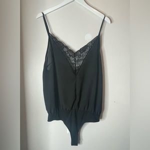 Black Lace Willow Root Bodysuit